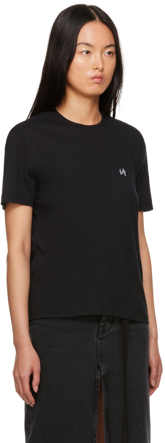 Tričko Ann Demeulemeester Dagmar Logo T-Shirt Čierna | 2302-W-JTS02-23-FA206-099, 1