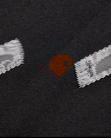 Mikina Carhartt WIP Long-Sleeve Polo Sweatshirt with Logo Patch Čierna | I035532 89XX, 4