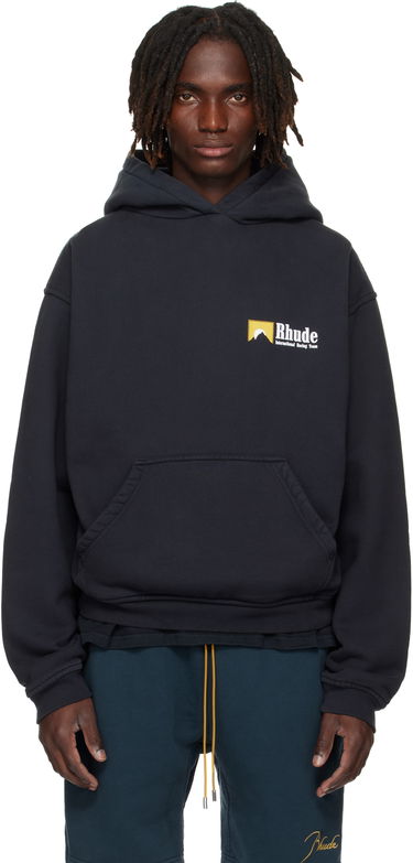 Mikina Rhude Rhude International Racing Logo Hoodie Čierna | RHPF25HO07012, 0