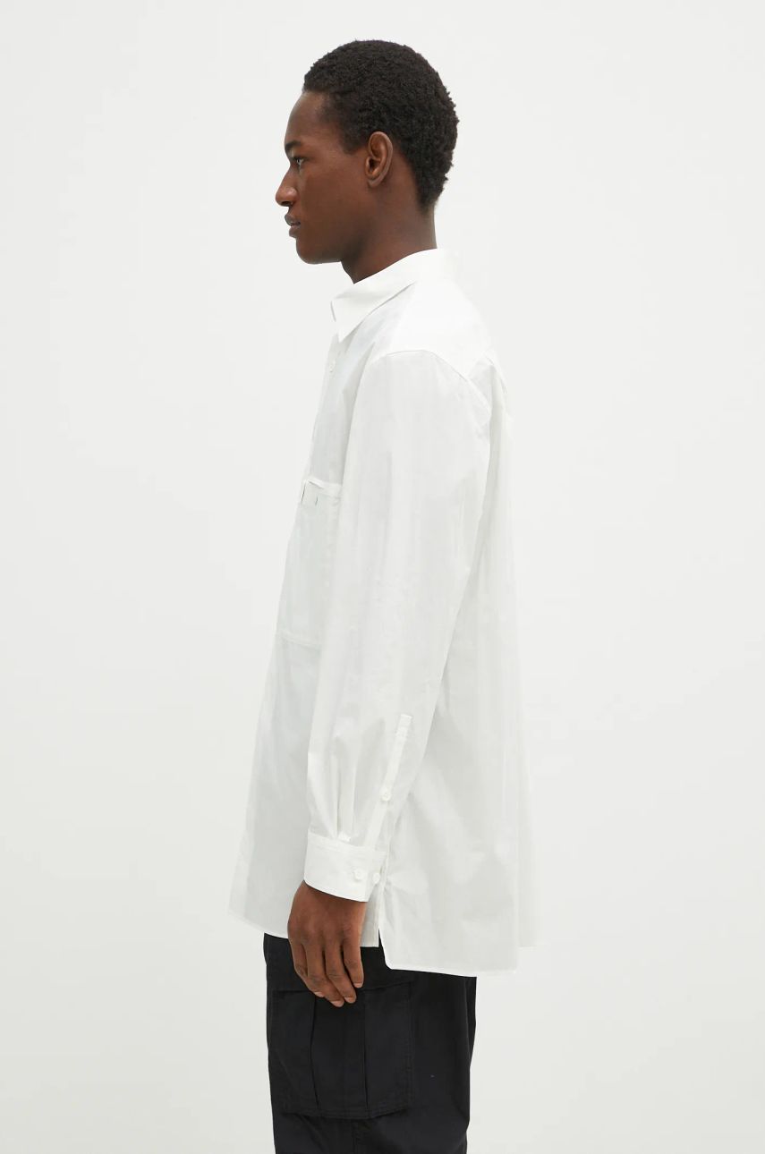 Košeľa Y-3 Y-3 Pleated Pocket Relaxed Fit Shirt Biela | JL6665, 1