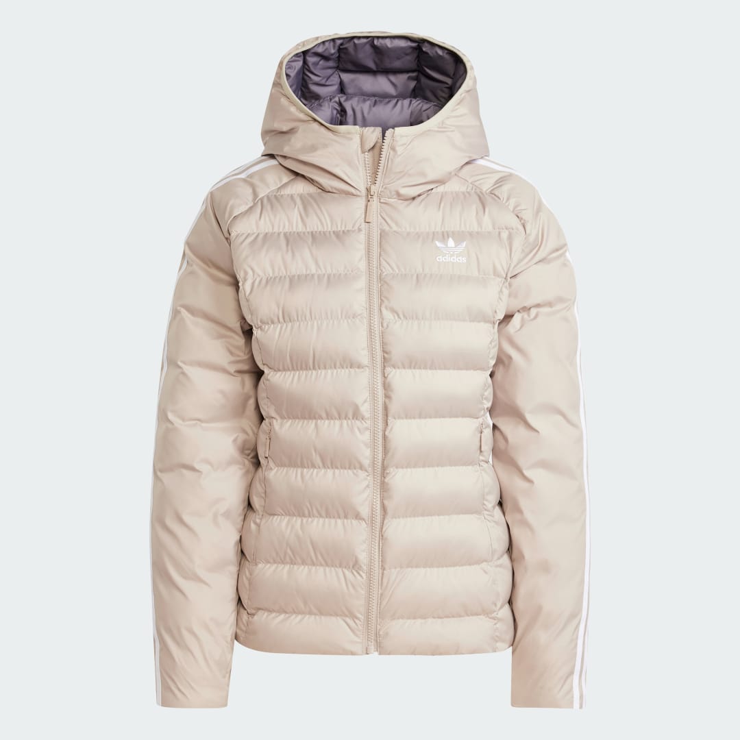 Prešívaná bunda adidas Performance Slim Fit Puffer Jacket Béžová | IW5850, 1