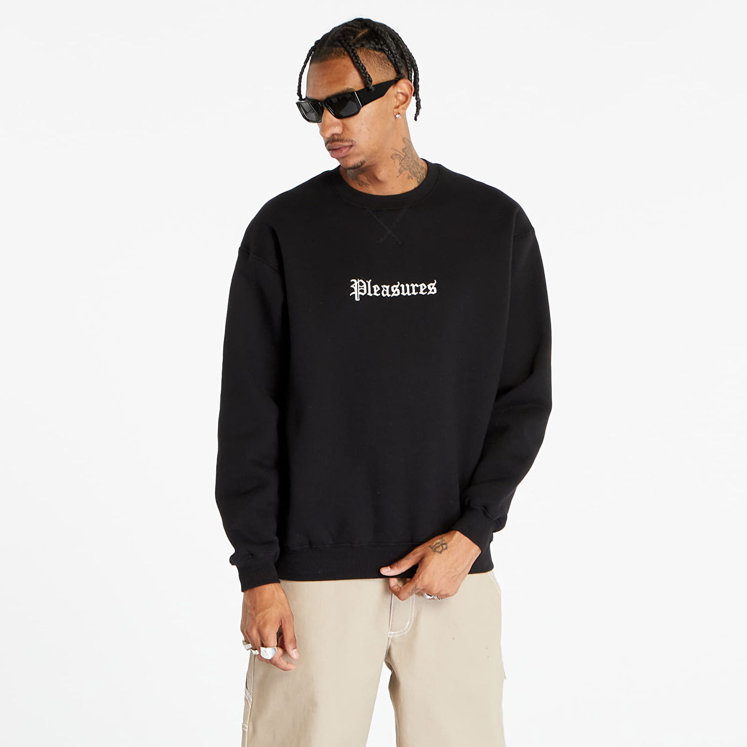 Mikina Pleasures Recipe Crewneck Black Čierna | P23F021 BLACK, 0