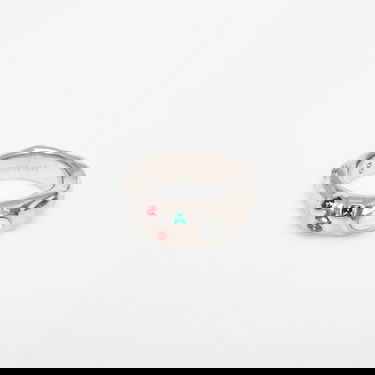 Prsteň Palm Angels Oval Melted Strass Ring Silver/ Multicolor 60 Metalická | PMOC02AS25MAT0017284, 0