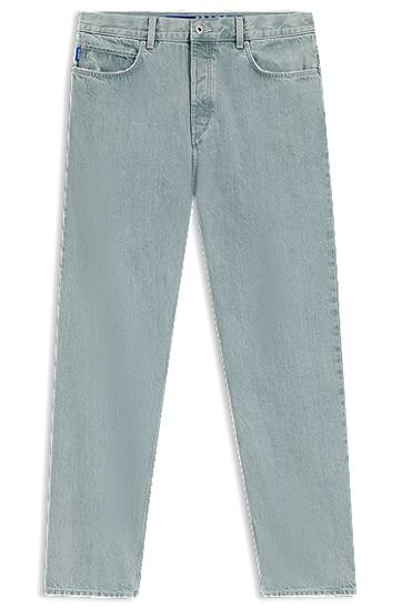 Džínsy BOSS Baggy Fit Rigid Denim Jeans Šedá | 50541663