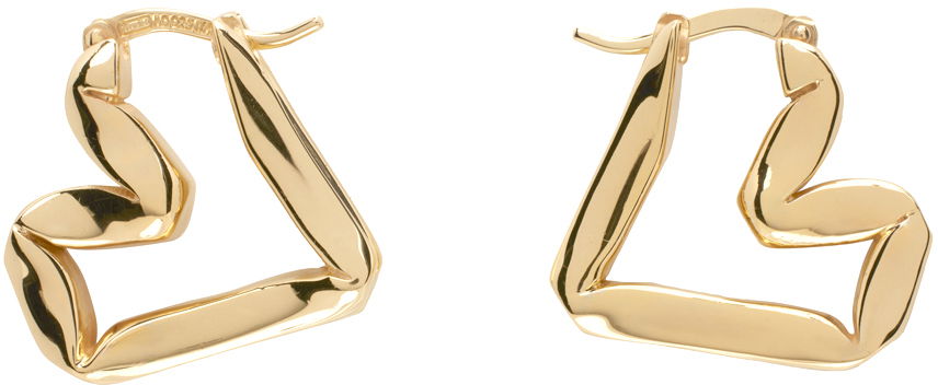Náušnice Bottega Veneta Heart Earrings Metalická | 765199 VAHU0, 0