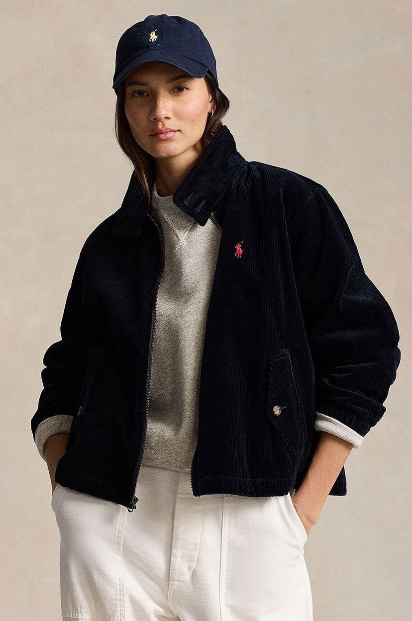 Bomber bunda Polo by Ralph Lauren Corduroy Bomber Jacket Modrá | 211941067