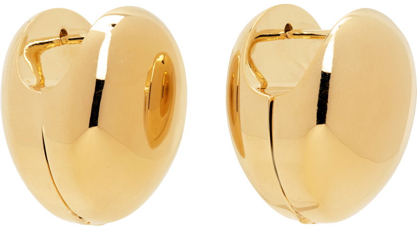 Náušnice Bottega Veneta Hoop Earrings Béžová | 754325 VAHU0, 1