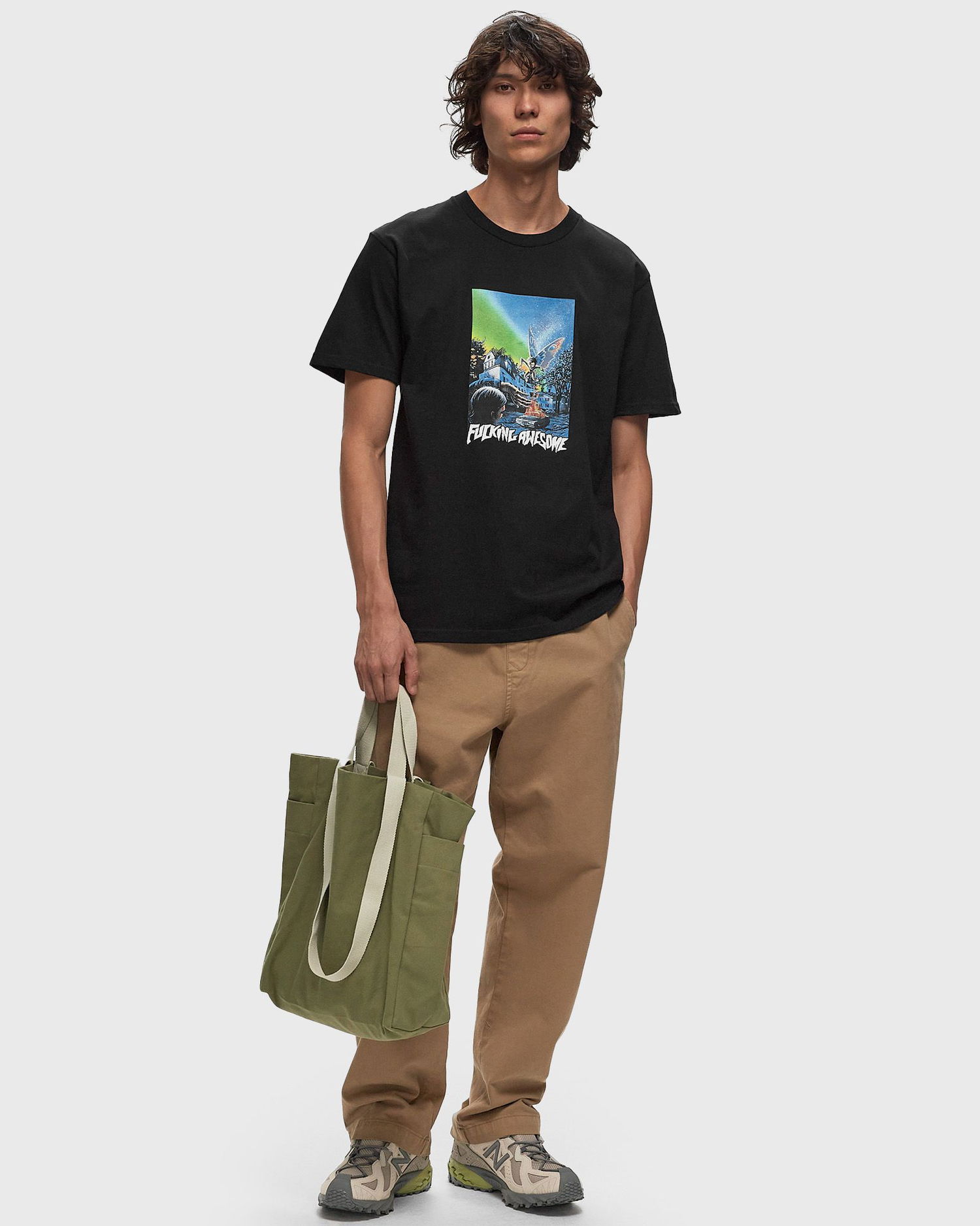 Tričko Fucking Awesome Hawthorne Short Sleeve Tee Čierna | PN24565-BLACK, 1