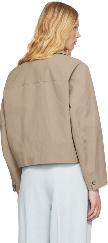 Bunda A.P.C. A.P.C. Bianca Cropped Jacket Béžová | COGXT-F32005, 2