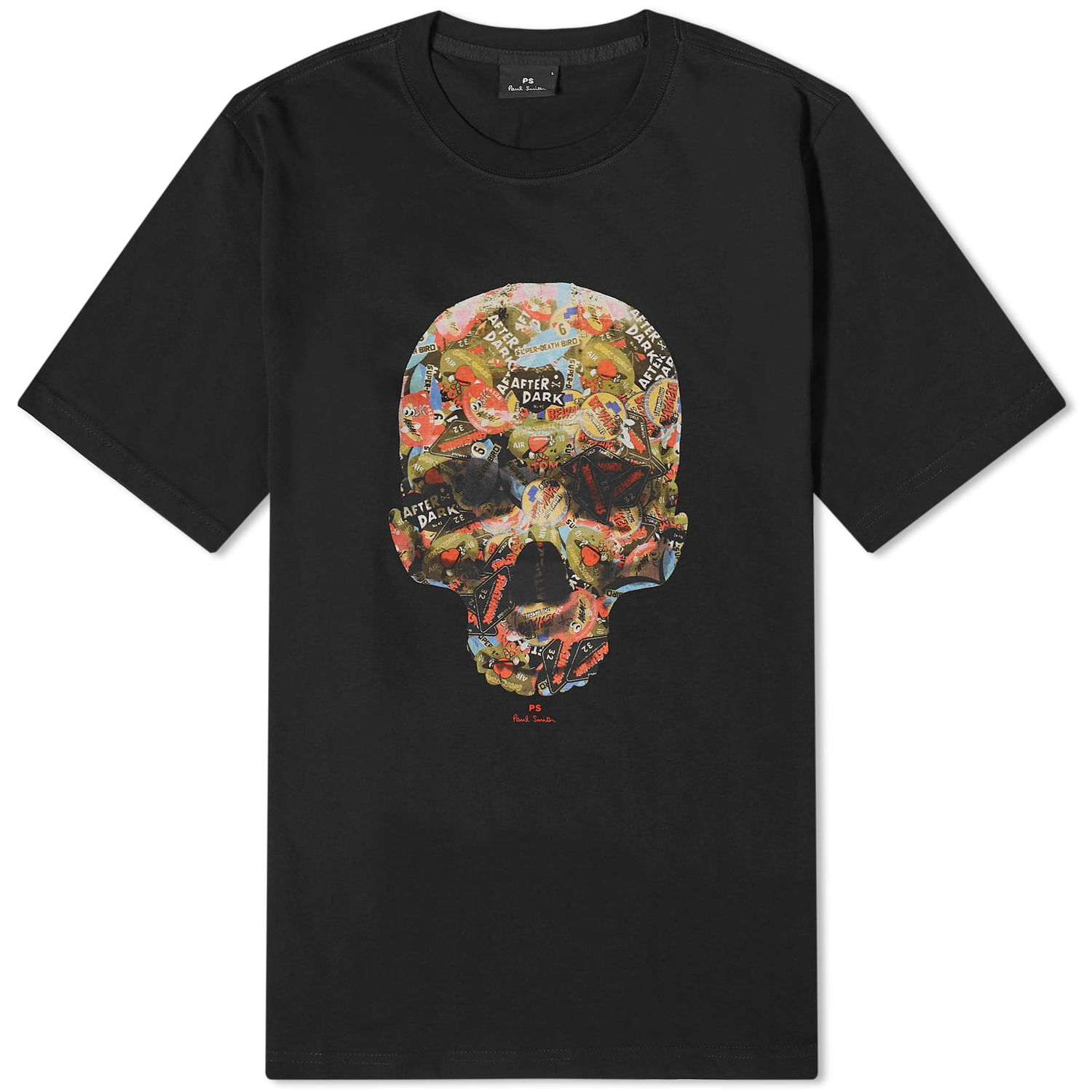 Tričko Paul Smith Paul Smith Skull Sticker Graphic Tee, Size Small Čierna | M2R-011R-MP4437-79, 1