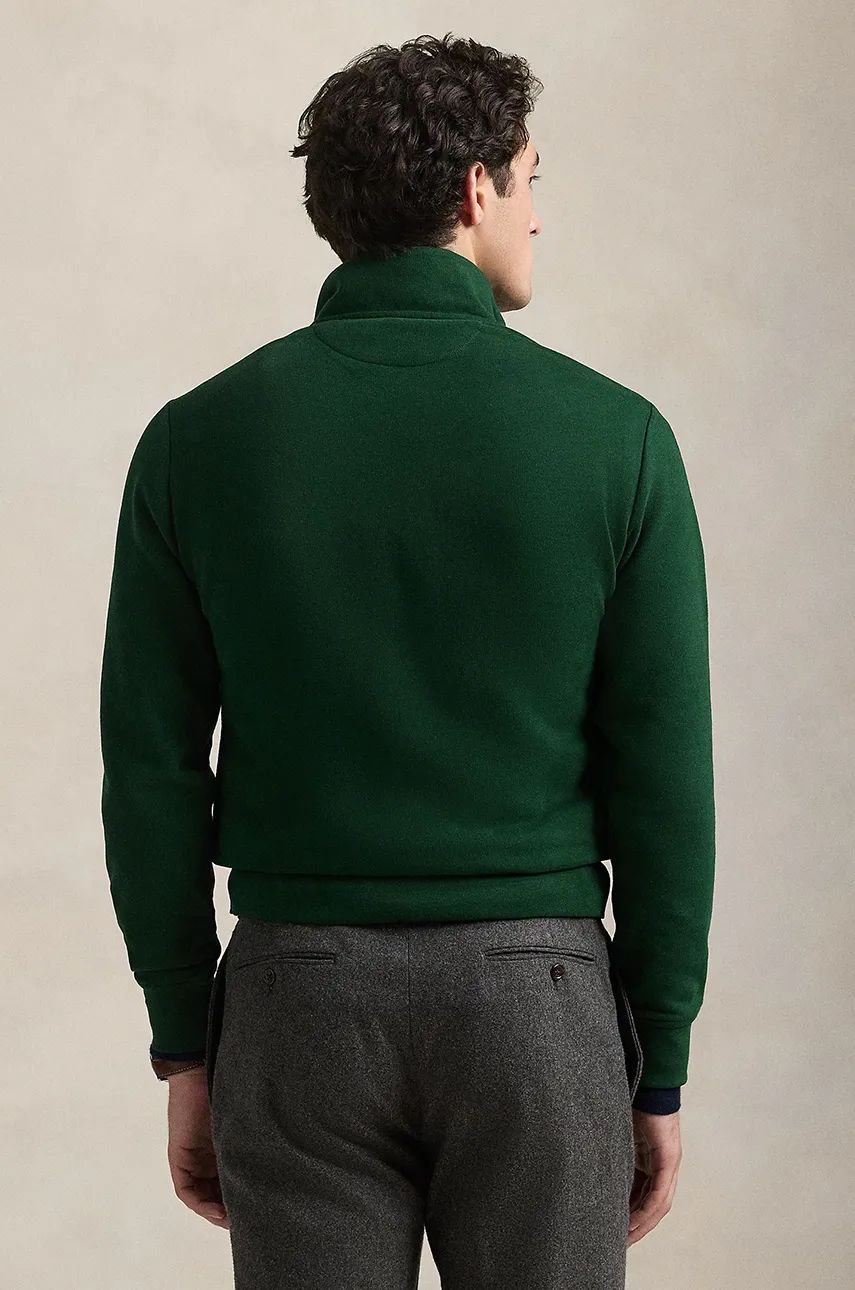 Green Quarter Zip Sweater