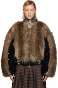 French Kiss Faux-Fur Bomber Jacket