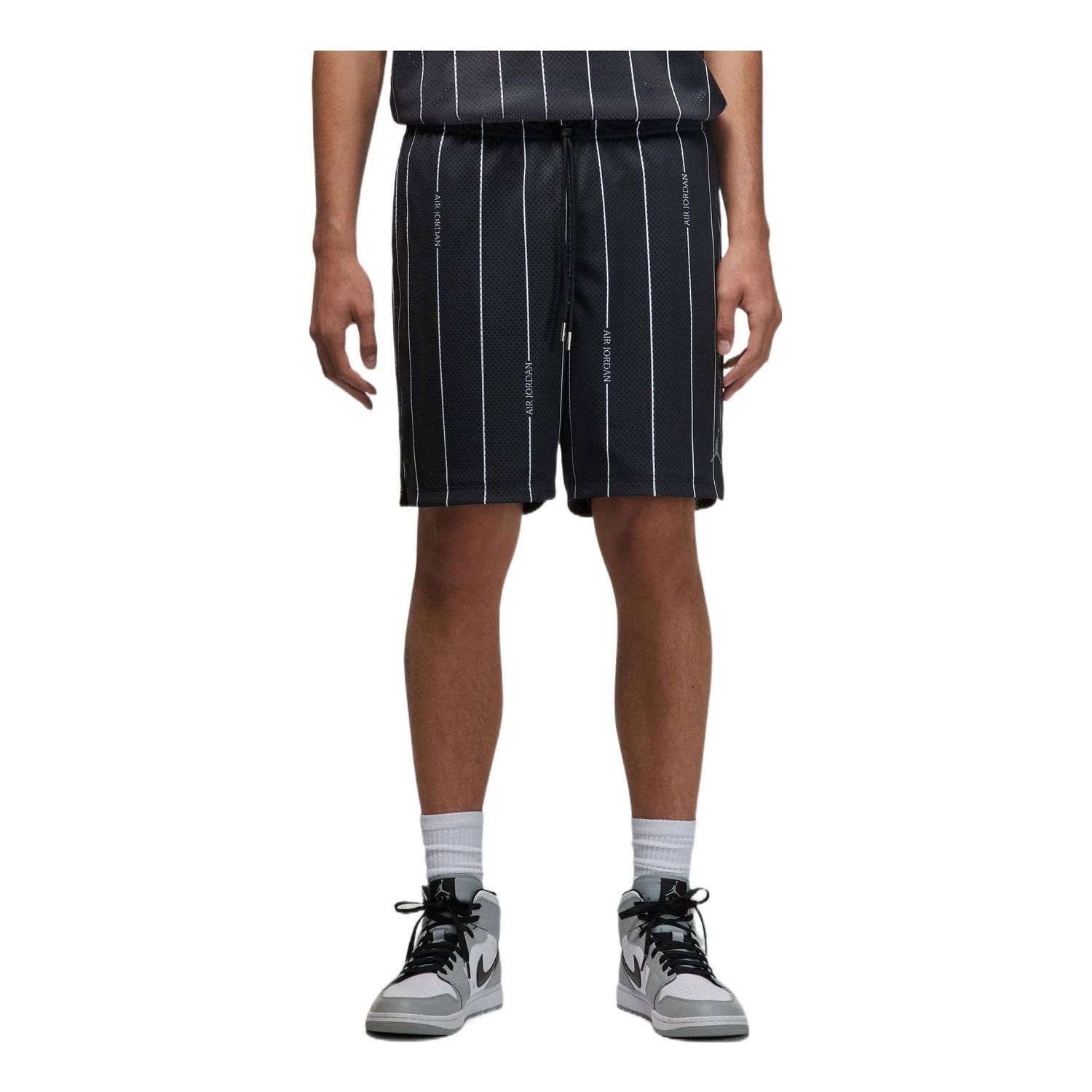 Šortky Jordan Jordan Essentials Stripe Printing Breathable Shorts Čierna | DM1358-010, 0