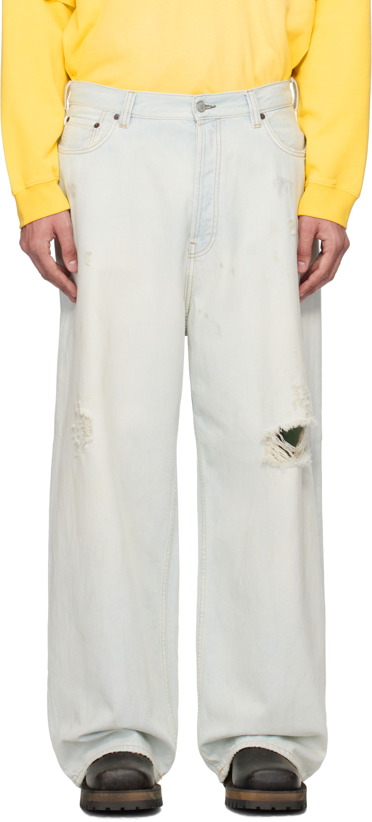 Džínsy Acne Studios Acne Studios Super Baggy Fit 2023M Jeans Modrá | B00388-, 0