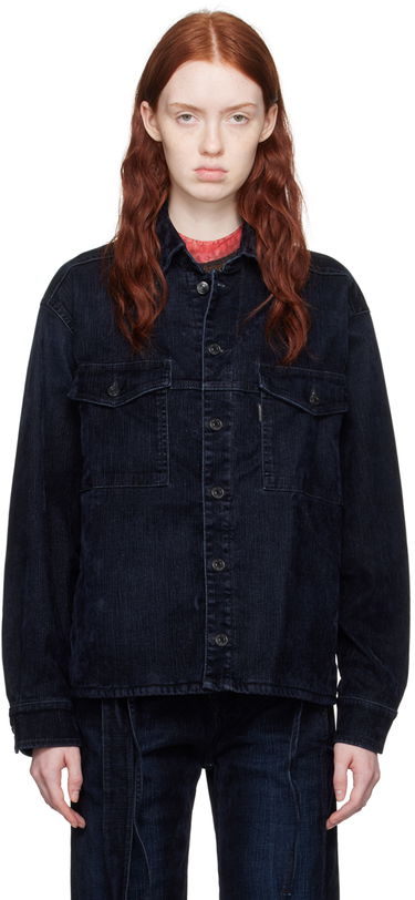 Bunda Ottolinger Ottolinger Oversized Denim Jacket Navy | 1700410, 0