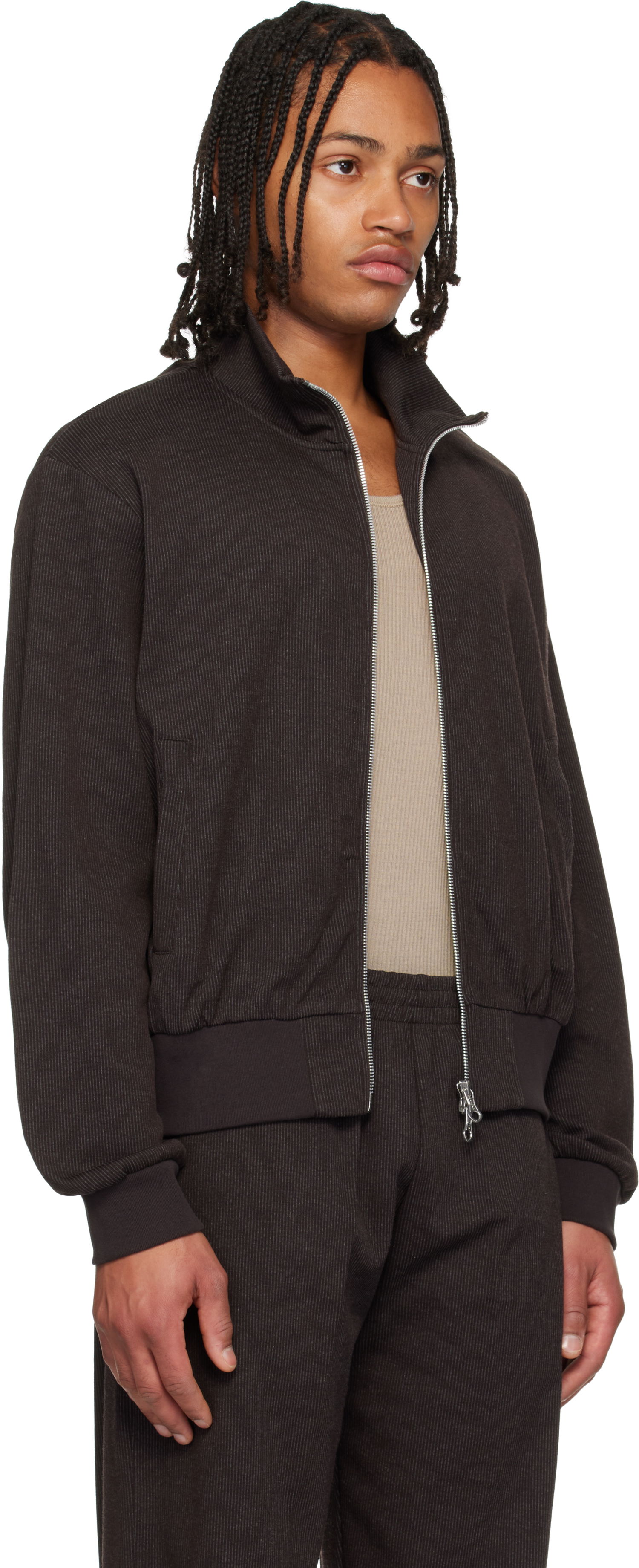 Bomber bunda OUR LEGACY Mob Ribbed Bomber Jacket Hnedá | M4256MT, 1