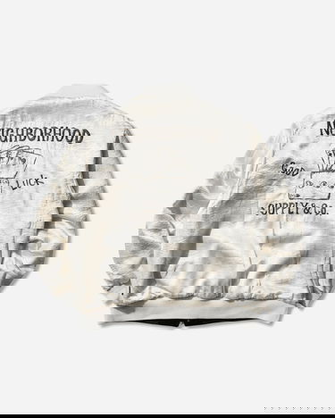 Bomber bunda Neighborhood Velvet Tokyo Japan Souvenir Jacket Čierna | 252AQNH-JKM03 BLACK, 4