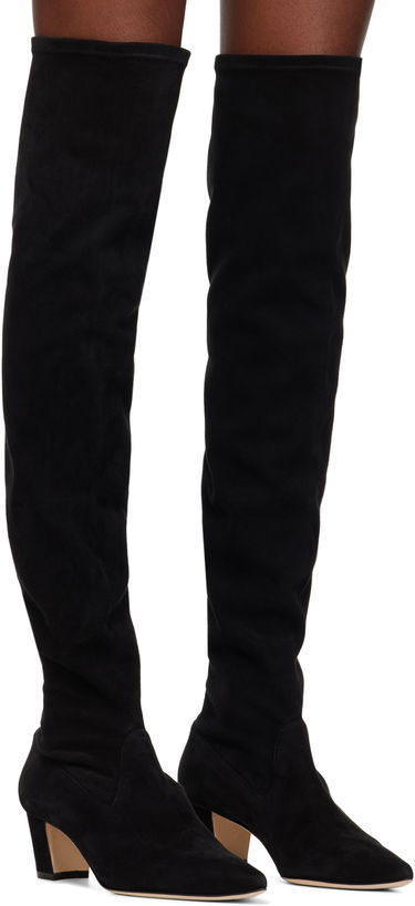 Oblečenie Manolo Blahnik Manolo Blahnik Lupasca Suede Tall Boots Čierna | 322-2306-0002, 3