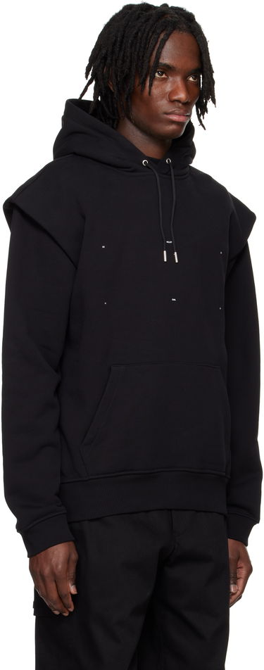 Mikina HELIOT EMIL HELIOT EMIL Outline Logo Hoodie Čierna | PRESS25_M_08_053_BLK01_CO, 1