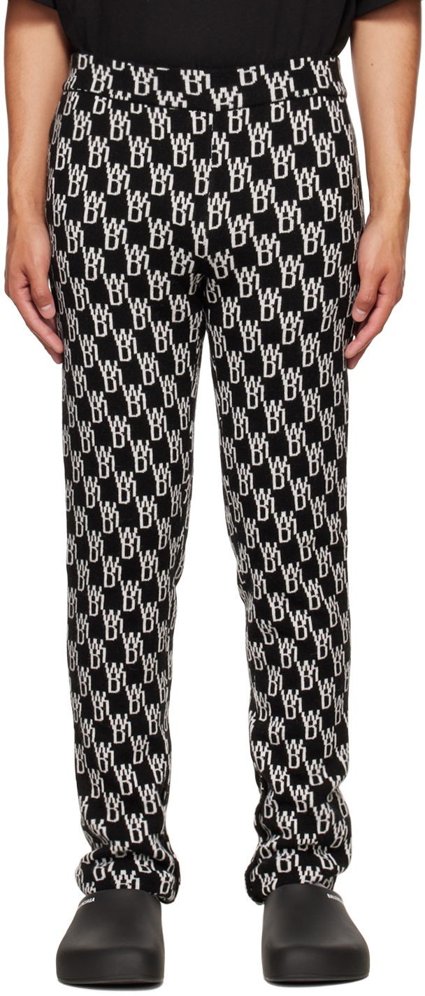 Legíny We11done We11done Jacquard Lounge Pants Čierna | WD-KP9-20-096-W-BK, 0