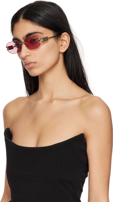 Slnečné okuliare Versace Versace Damier Plaque Sunglasses Ružová | 0VE2274 8056262249918, 3