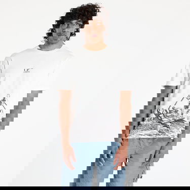 Tričko C.P. Company Graphic-Print T-Shirt Biela | 18CMTS318A005431G-103, 0