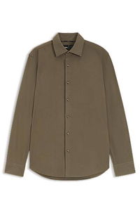 Regular-fit shirt in baby corduroy
