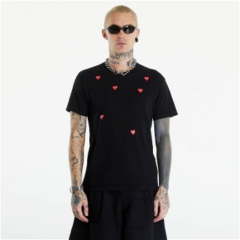 Comme des Garçons PLAY Short Sleeve Logo Print T-Shirt UNISEX Black AXT338 black