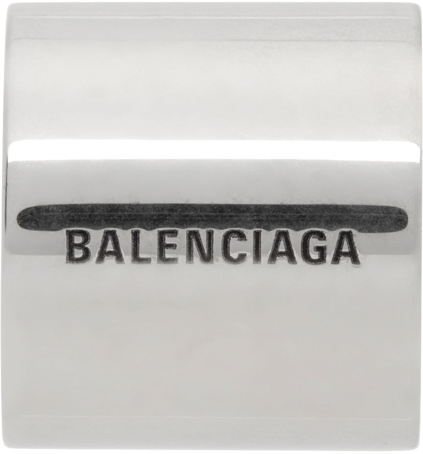 Náušnice Balenciaga Garage Single Ear Cuff Šedá | 770142-TZ99I-0911