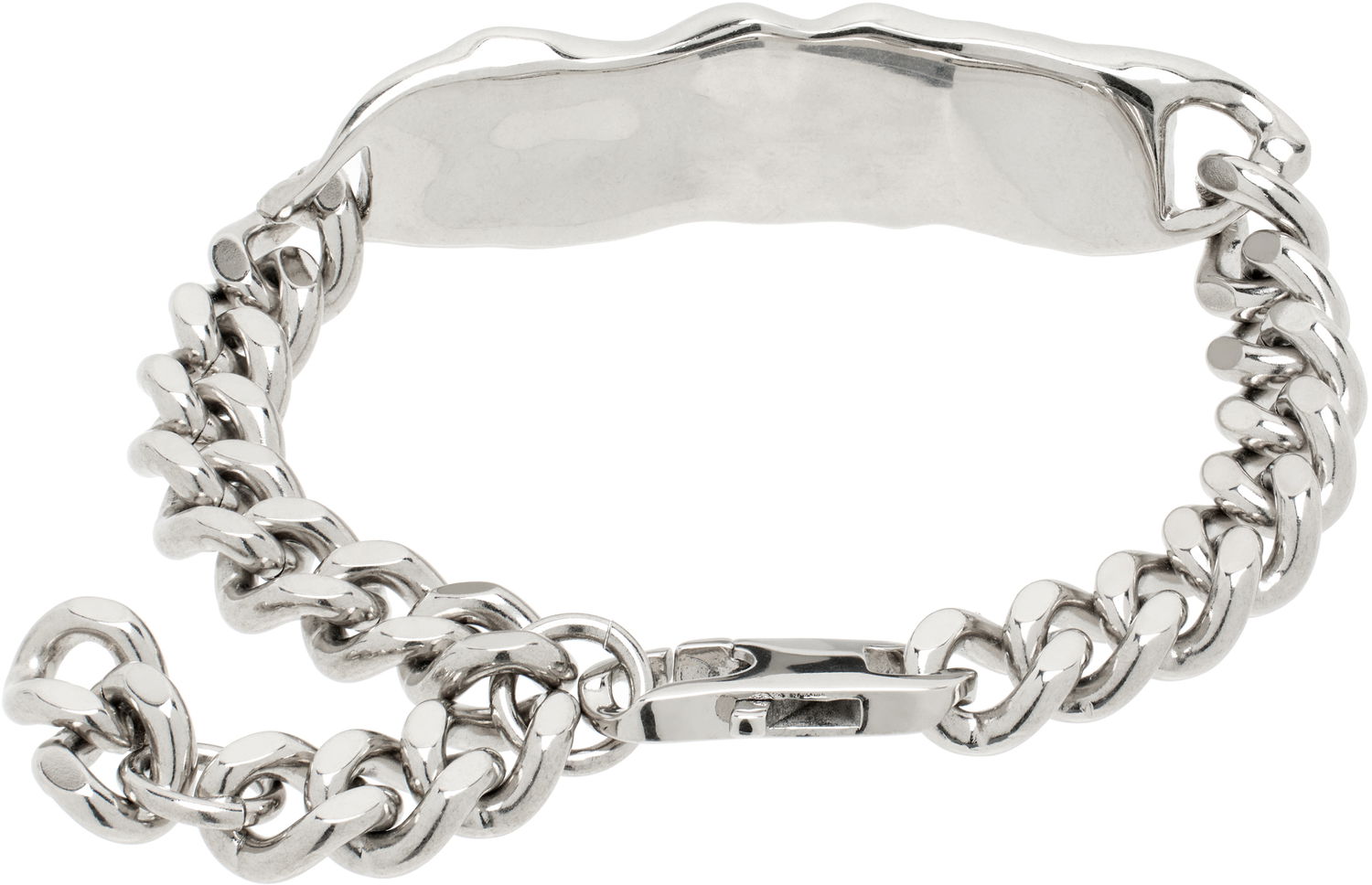 Náramok Palm Angels Melted Chain Bracelet With Logo Metalická | PMOA055S25MAT0017279, 1
