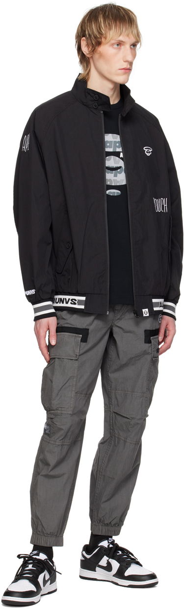 Cargo nohavice AAPE by A Bathing Ape AAPE by A Bathing Ape Embroidered Cargo Pants Šedá | AAPPTMA678XXMBKX, 3
