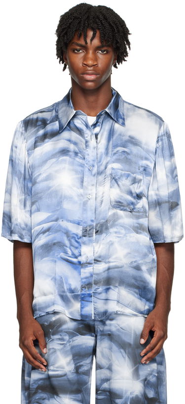 Košeľa Collina Strada Collina Strada Dolphin Print Sunny Shirt Modrá | XX3940, 0
