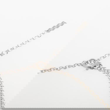 Náhrdelník BILLIONAIRE BOYS CLUB Icecream Running Dog Chain Necklace Metalická | IC25272 Silver/ Red, 2