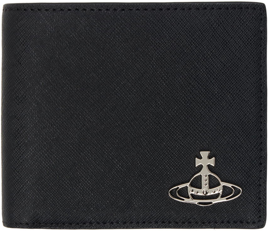 Black Billfold Saffiano Wallet