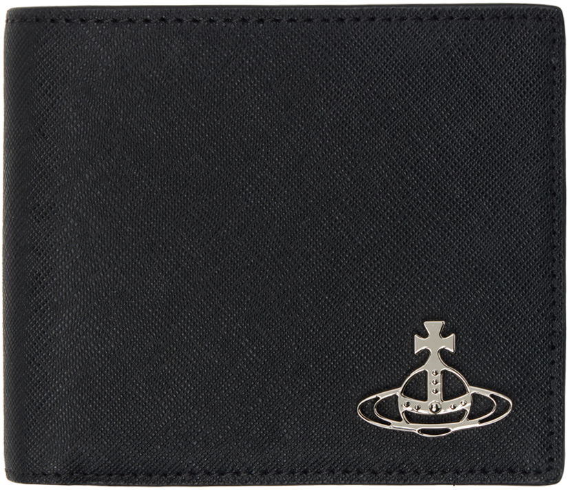 Peňaženka Vivienne Westwood Black Billfold Saffiano Wallet Čierna | 5115002PM-L001N-