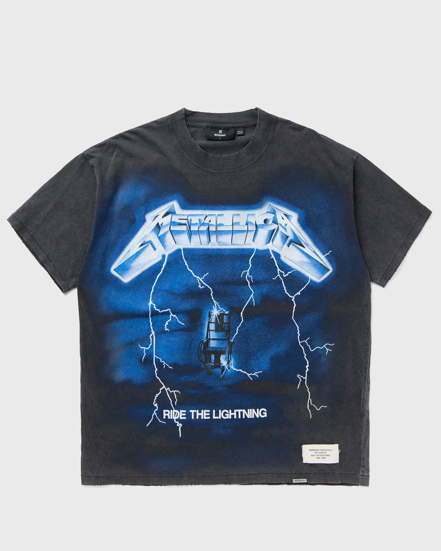 Tričko Represent Clo Represent x Metallica Ride The Lightning Short Sleeves T-Shirt Čierna | MLM4356-20, 0