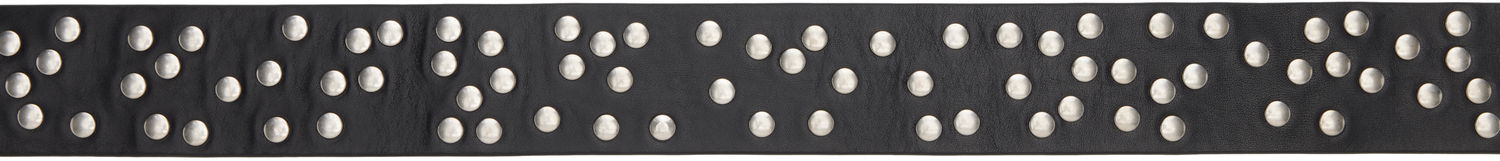 Opasok Dries Van Noten Dries Van Noten Studded Leather Belt Čierna | 251-011404-195, 1