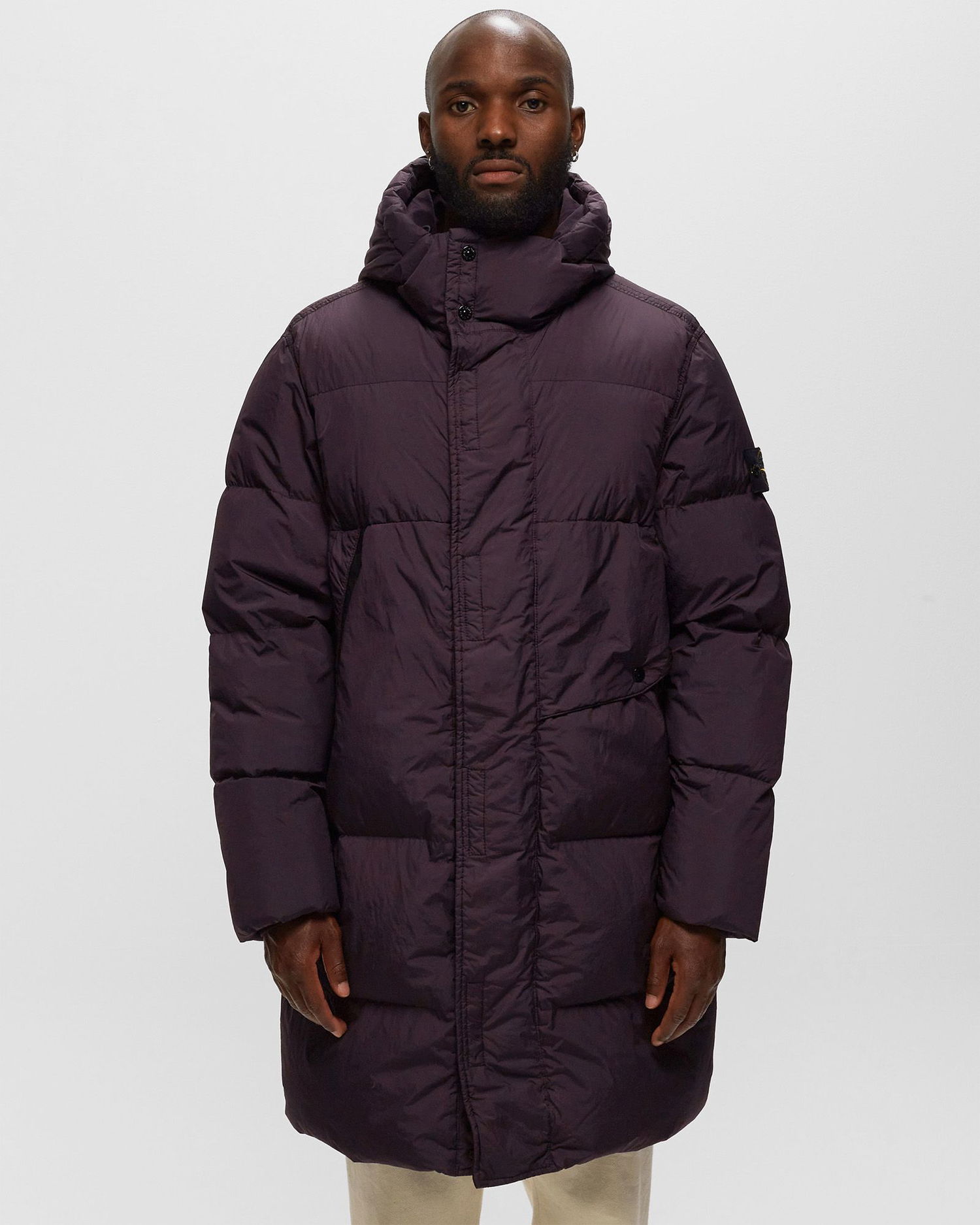 Parka Stone Island Real Down Puffer Parka Vínová | 791570323.V0011, 1