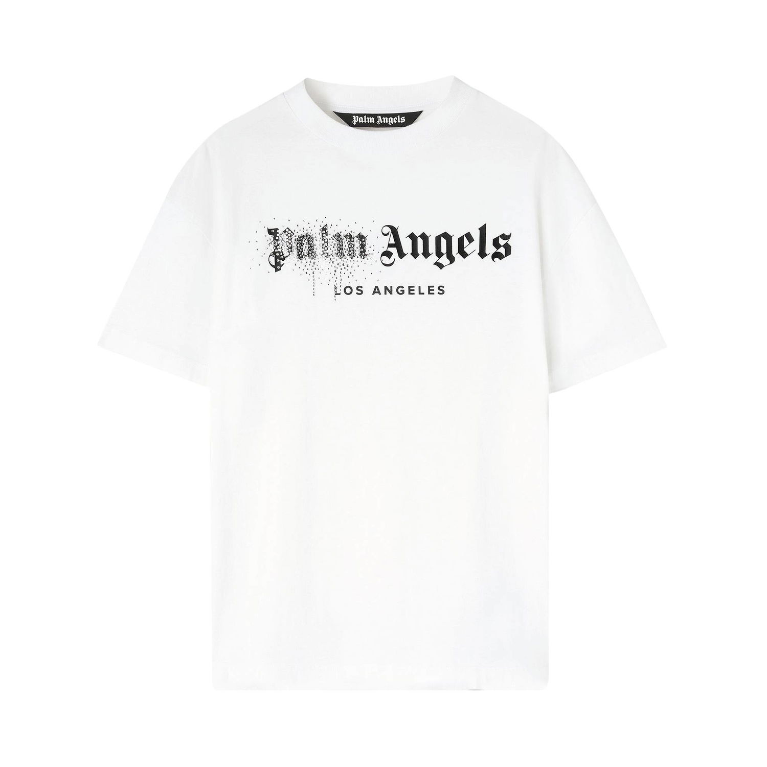 Tričko Palm Angels Rhinestone Sprayed Classic Tee Biela | PMAA001F22JER0120110, 1