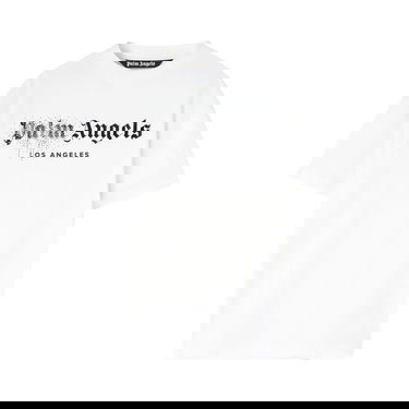 Tričko Palm Angels Rhinestone Sprayed Classic Tee Biela | PMAA001F22JER0120110, 1