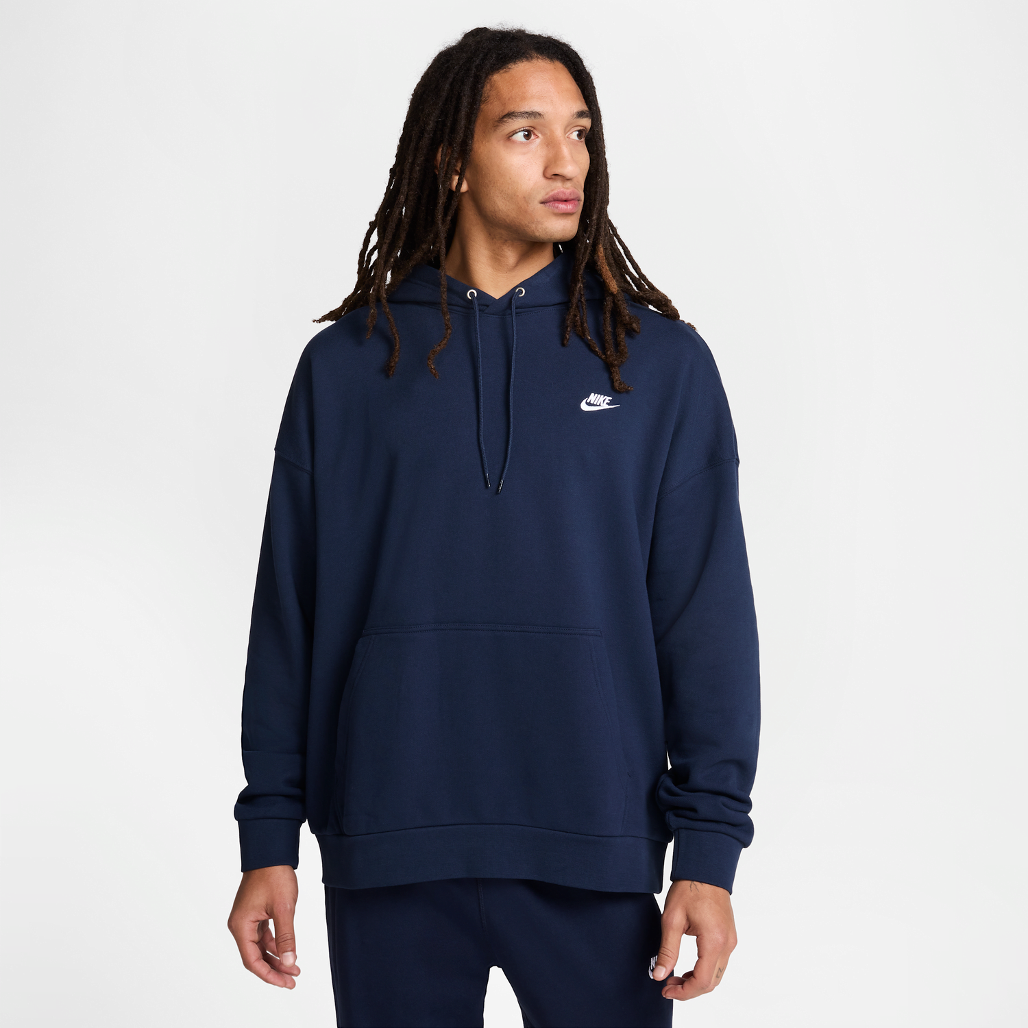 Mikina Nike Nike Club Fleece Relaxed Fit Hoodie Navy | HJ1816-451, 1
