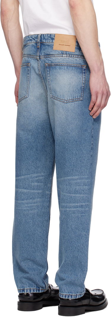 Džínsy AMI AMI Paris Tapered Fit Jeans Modrá | HTR103.DE0046, 2