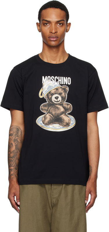 Tričko Moschino Moschino Organic Cotton Teddy Bear Graphic Tee Čierna | 252ZZ071652411555, 0