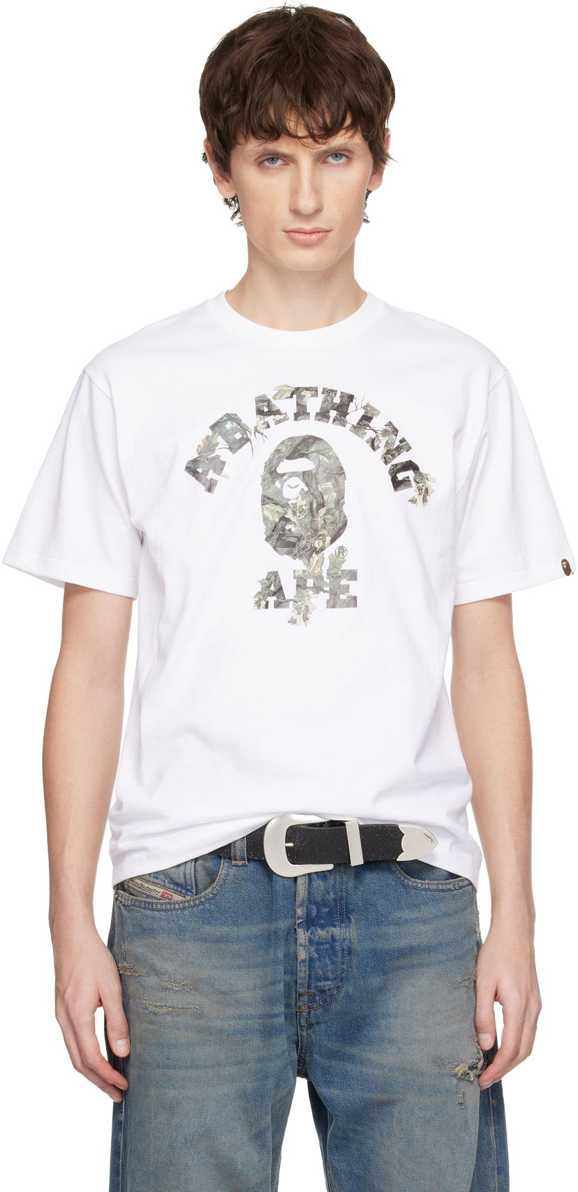 Tričko BAPE Tree Edge Camo College T-shirt Rôznofarebný | 001TEL801030M