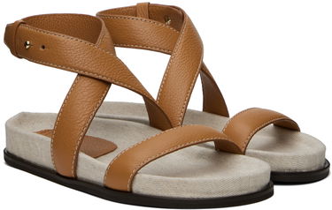 Šaty TOTEME TOTEME 'The Leather Chunky' Sandals Hnedá | 242-WAS2047-LE0031, 3