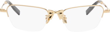 Slnečné okuliare SHUSHU/TONG SHUSHU/TONG YVMIN Edition Metal Bowknot Glasses Metalická | 25692GLD00NN, 0