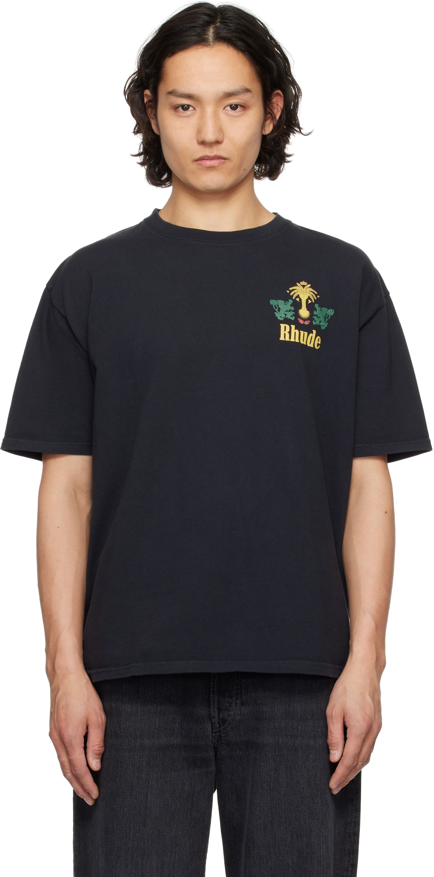 Tričko Rhude Rhude Tobacco Graphic T-Shirt Čierna | RHSS25TT09012, 0