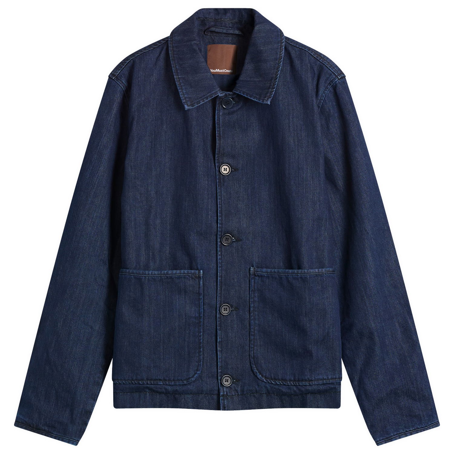 Bunda YMC YMC Groundhog Chore Jacket, Size Small Modrá | P5AZA-40, 0
