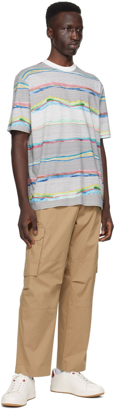 Tričko Paul Smith PS Paul Smith Plains Stripe T-Shirt Rôznofarebný | M2R-220X-M21989-01, 3