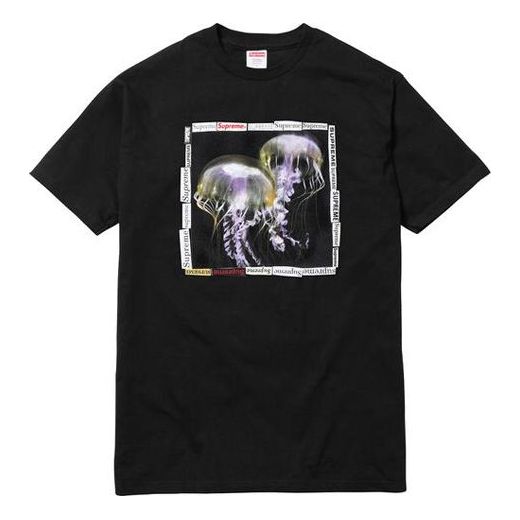 Tričko Supreme Jellyfish Print T-Shirt Čierna | SUP-SS18-0035